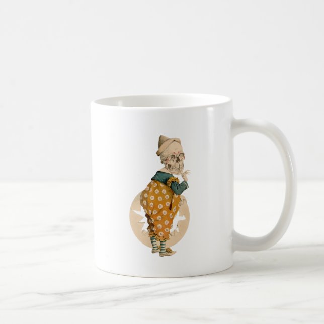 Skelettartiger Clown Kaffeetasse (Rechts)