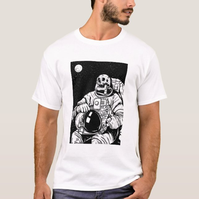 Skelettastronaut T-Shirt (Vorderseite)