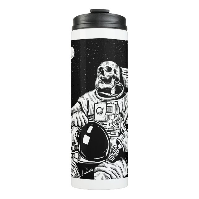 Skelettastronaut Thermosbecher (Vorderseite)