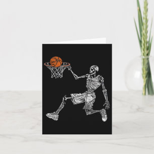Skelettball Halloween Basketball Basketball Basket Karte