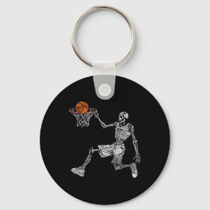 Skelettball Halloween Basketball Basketball Basket Schlüsselanhänger