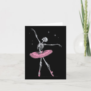 Skelettballett Halloween Kostüm Funny Skull Karte