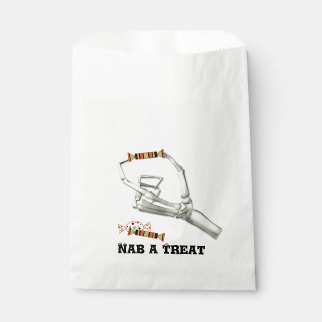 Skelettbeutel Hand Halloween-Party Leckerei Bag Geschenktütchen (Vorderseite)
