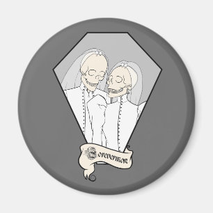 Skelettbräute Magnet