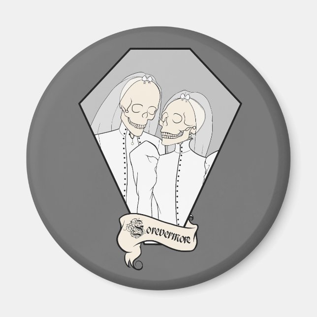Skelettbräute Magnet (Vorne)