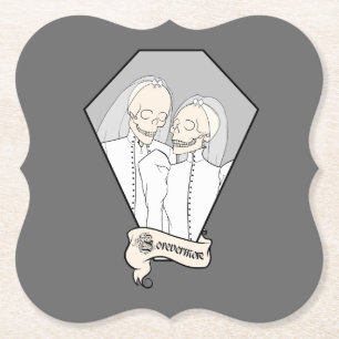 Skelettbräute Untersetzer