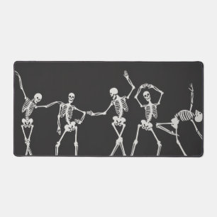 Skelettdesign Halloween-Schreibtischmatte. Schreibtischunterlage