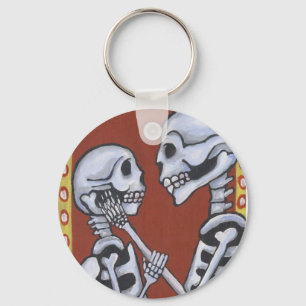 Skelette dia de Los Muertos im Schlüsselanhänger