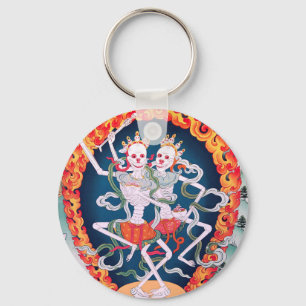 Skelette, die tibetanische buddhistische Kunst Schlüsselanhänger