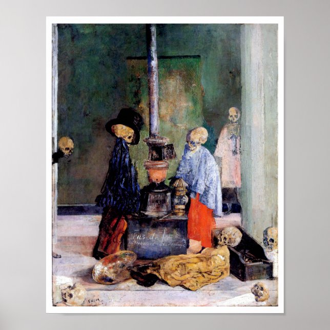 Skelette-Erwärmung selbst Poster (Vorne)