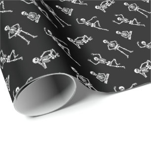 Skelette Geschenkpapier