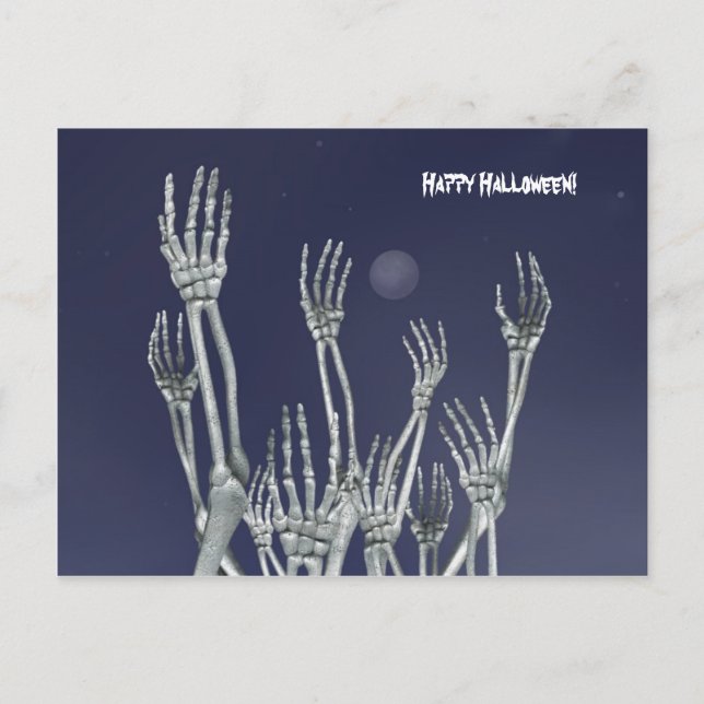 Skelette - Halloween-Postkarte Postkarte (Vorderseite)