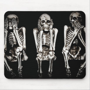 Skelette hören kein Übel, sehen kein Übel, Mousepad