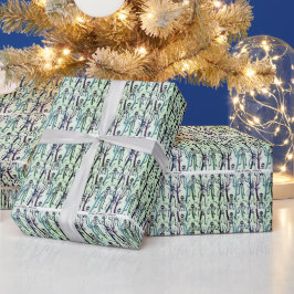 Skelette in Bäumen Geschenkpapier