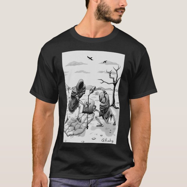 Skelette in der Wüste. T-Shirt (Vorderseite)