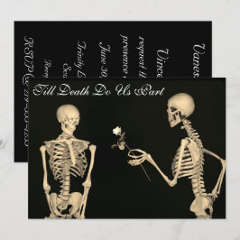 Skelette in Liebe Einladung Hochzeit