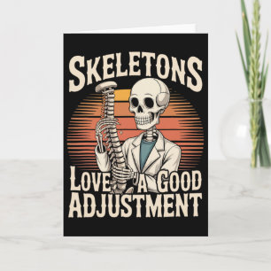 Skelette lieben eine gute Anpassung Halloween Oste Karte