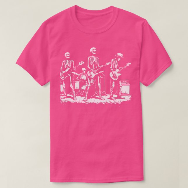 Skelette Rock and Roll T-Shirt (Design vorne)