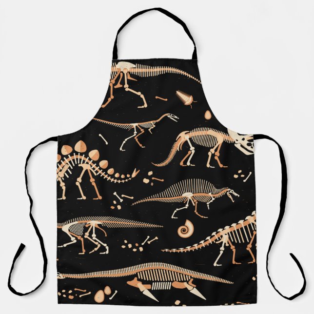 Skelette von Dinosauriern und Fossilien Schürze (Vorderseite)