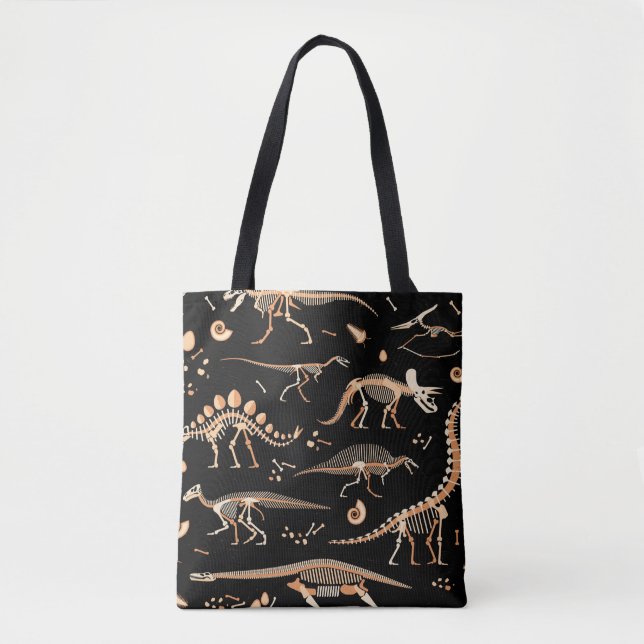 Skelette von Dinosauriern und Fossilien Tasche (Vorderseite)