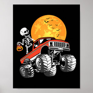 Skeletter Monster Halloween Panzerknacker Poster