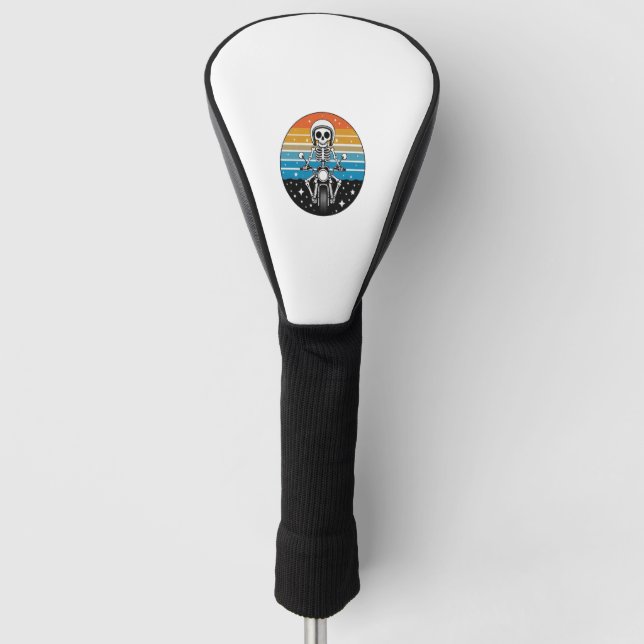 Skelettfahrrad Golf Headcover (Vorderseite)