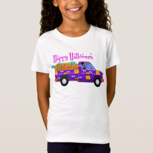 Skelettfahrt mit Pumpkins T-Shirt