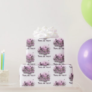 Skelettfetzen mit weißem Halloween Geschenkpapier