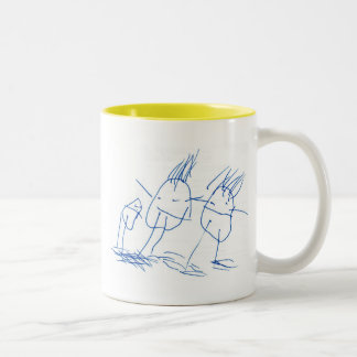 SkelettFeuerkugel Zweifarbige Tasse