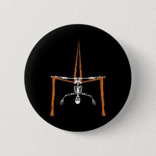 Skelettflieger - Halloween-Seidenzirkus Button