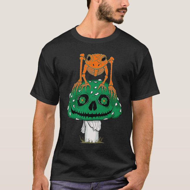 Skelettfrösche Skelettfrösche Mushroom Goth St P T-Shirt (Vorderseite)