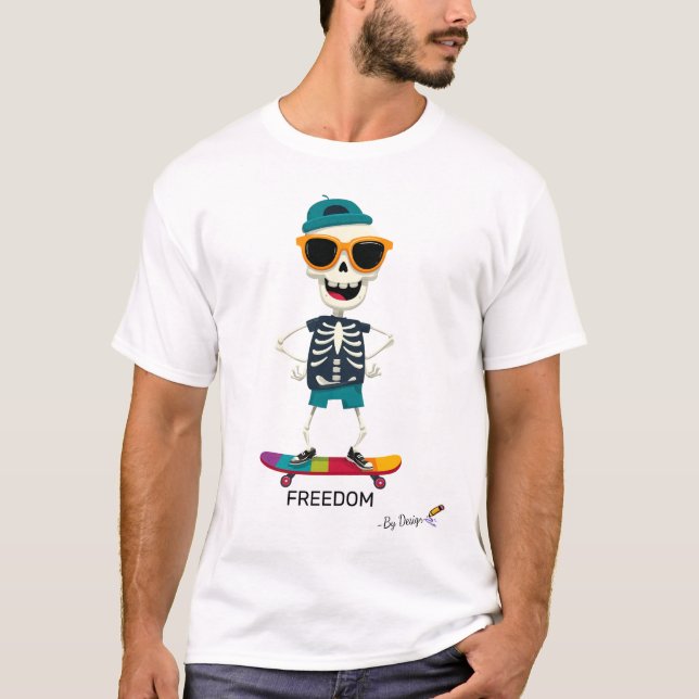 Skelettfunk-Shirt | FREIHEIT - nach dem Entwurf T-Shirt (Vorderseite)