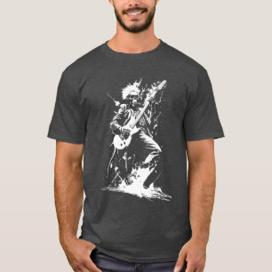 Skelettgespiele Gitarre Punk Rock Roll T-Shirt