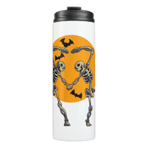 Skeletthalloween Thermosbecher