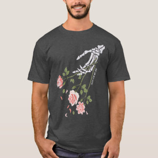 Skeletthand gibt Rose für niemanden Knochen Kostüm T-Shirt