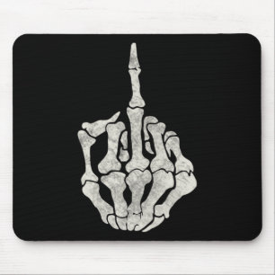 Skeletthand Middle Finger für den Vintagen Schädel Mousepad