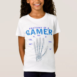 Skeletthandanatomie für Gamer - Tastatur T-Shirt