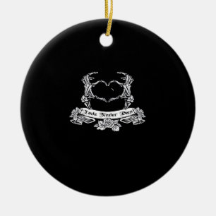 Skeletthanddesign Keramik Ornament