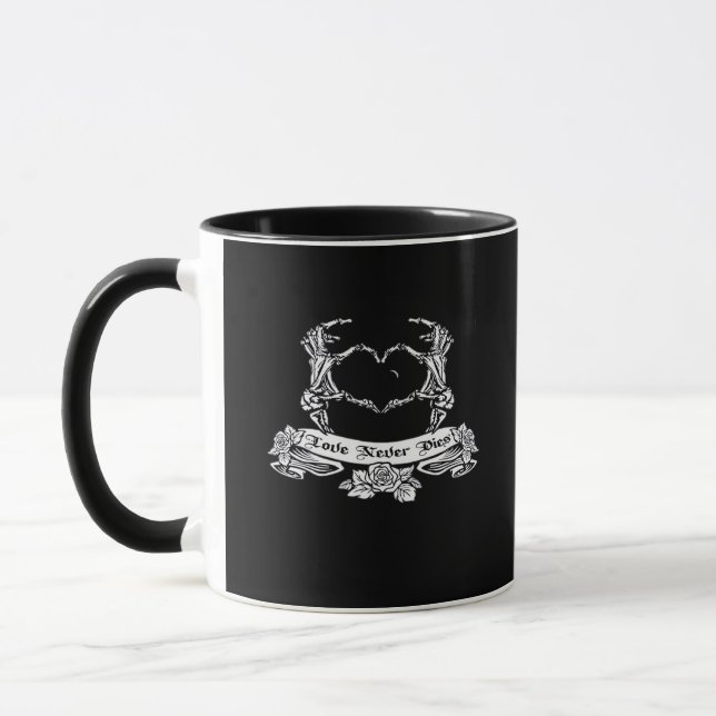 Skeletthanddesign Tasse (Links)