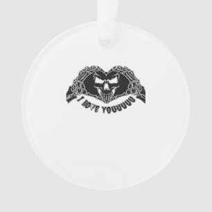 Skeletthandschuh, Halloween-Design für Backgro Ornament