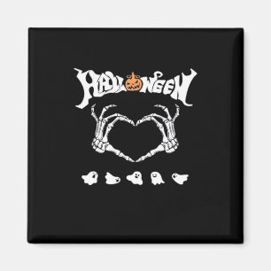 Skeletthandschuh mit Halloween-Design Magnet
