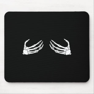 Skeletthandschuh Sonnenbrille Halloween-Kostümvorh Mousepad