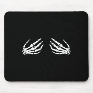 Skeletthandschuh Sonnenbrille Halloween-Kostümvorh Mousepad