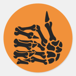 Skeletthandschuhe auf Aufkleber