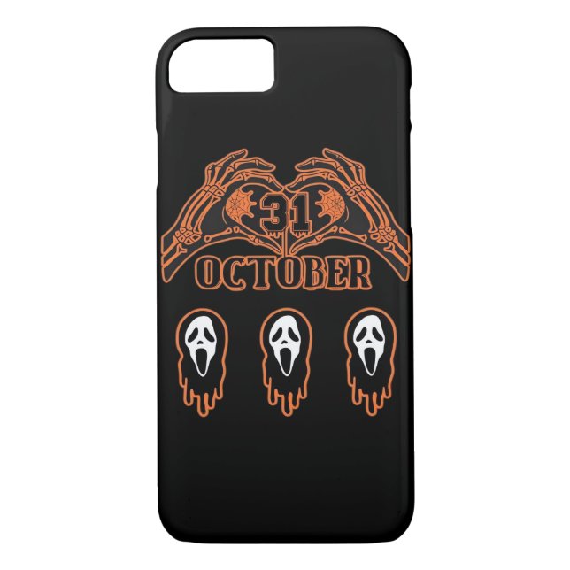 Skeletthandschuhe für klassisches Halloween Case-Mate iPhone Hülle (Rückseite)