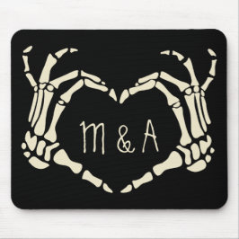 Skeletthandschuhe Personalisierte Gothart Form Mousepad