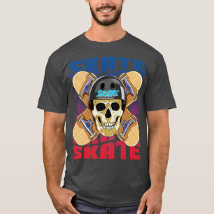 Skeletthelm Skateboarder Skateboard Decks Skateboa T-Shirt