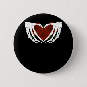 Skelettherz Button