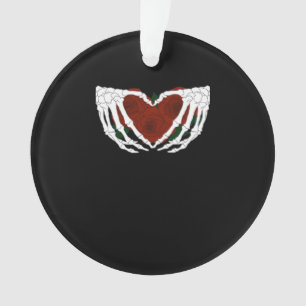 Skelettherz Ornament