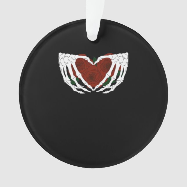 Skelettherz Ornament (Vorderseite)